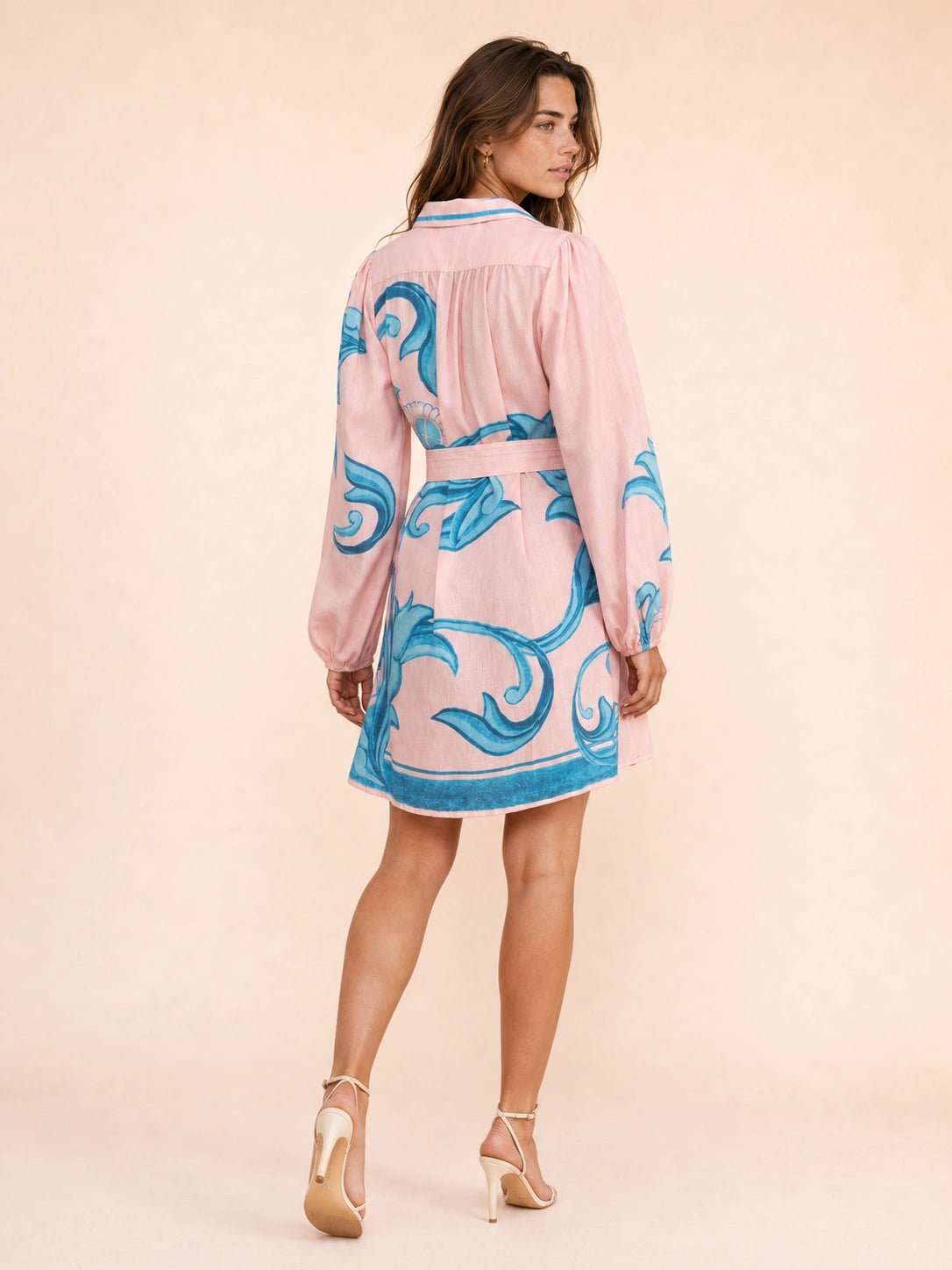 Amalfi Belted Mini Shirt Dress