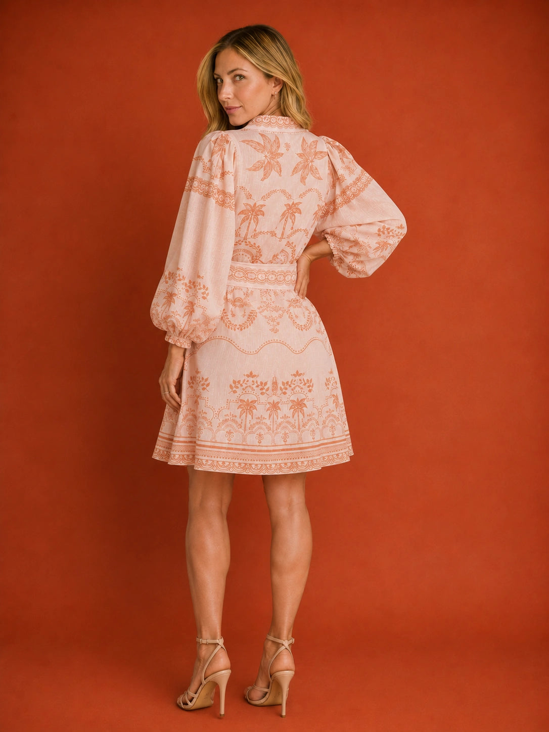 Ojai Belted Linen Blend Shirt Dress