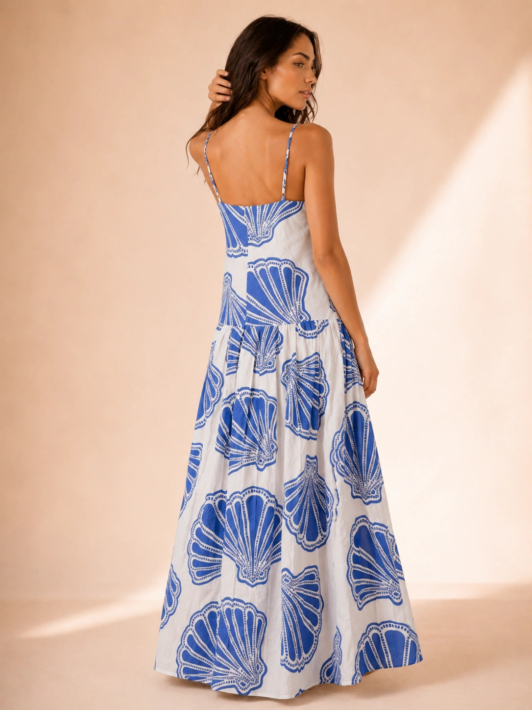 Formentera Shell-Print Maxi Dress