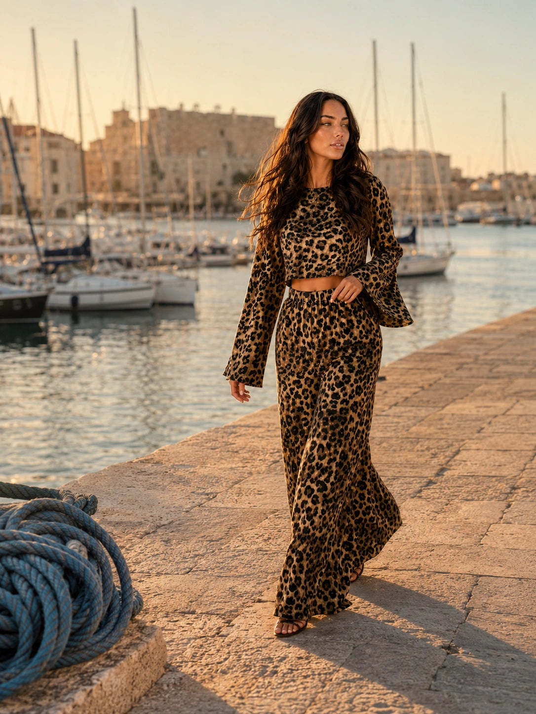 Bondi Two-Piece Leopard Print Set