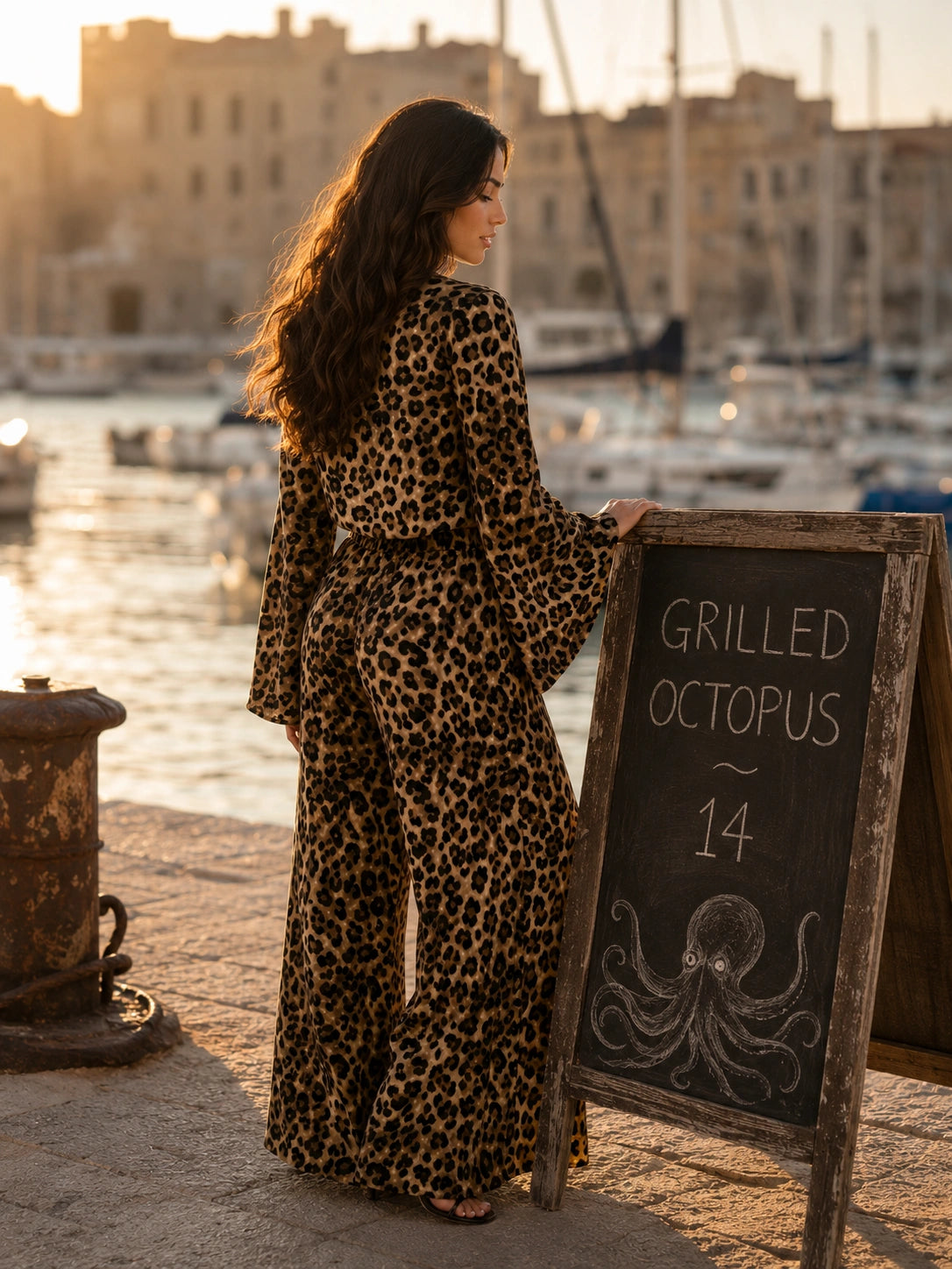 Bondi Two-Piece Leopard Print Set