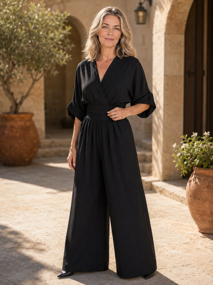 Chatham Wrap Wide-Leg Jumpsuit