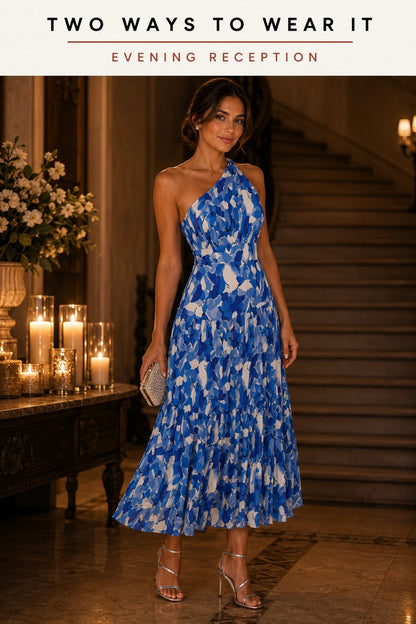 Capri One-Shoulder Petal Dress