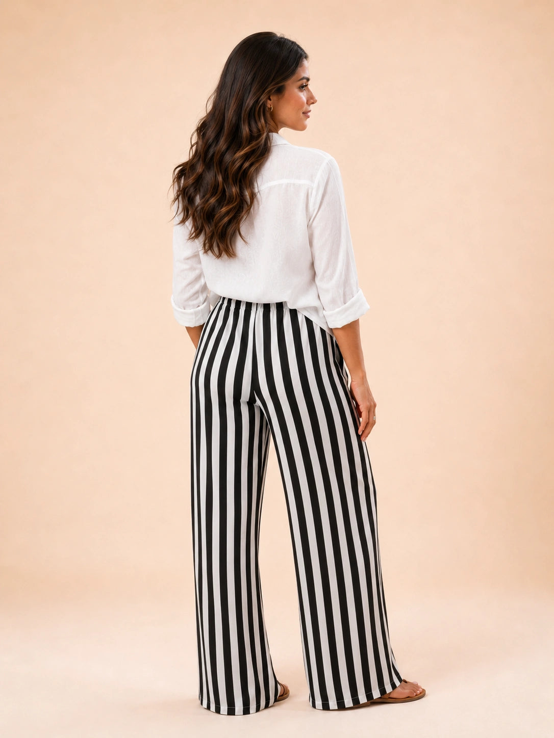 Vernazza Striped Wide-Leg Palazzo Pants
