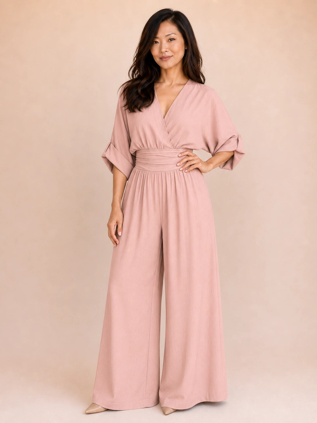 Chatham Wrap Wide-Leg Jumpsuit