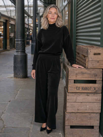 Mendocino Mock-Neck Knit Two-Piece Set