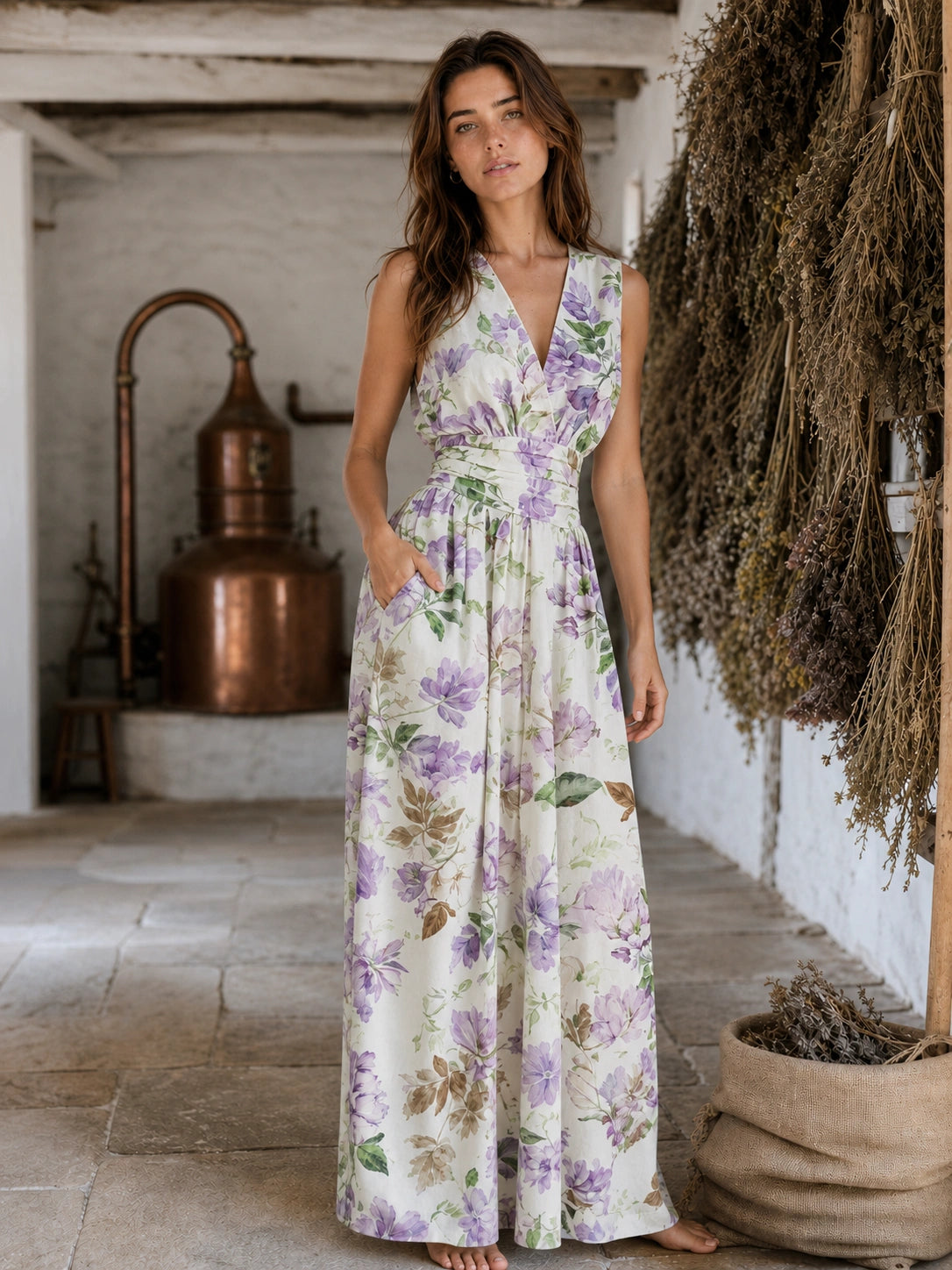 Captiva Printed Wide-Leg Jumpsuit