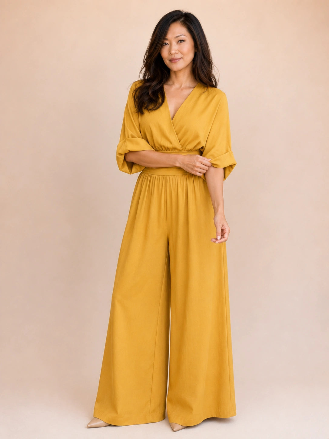 Chatham Wrap Wide-Leg Jumpsuit