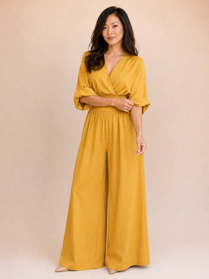Chatham Wrap Wide-Leg Jumpsuit