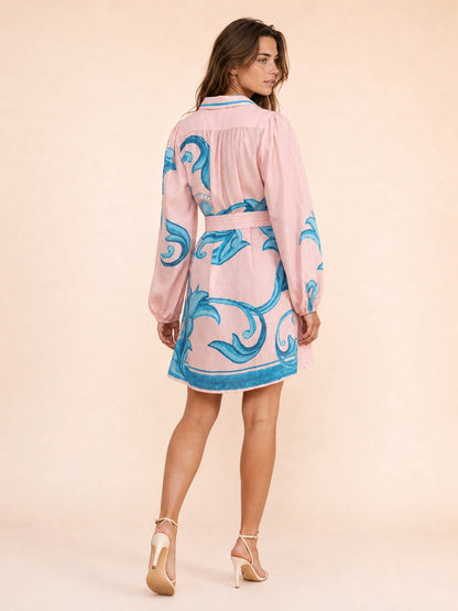 Amalfi Belted Mini Shirt Dress