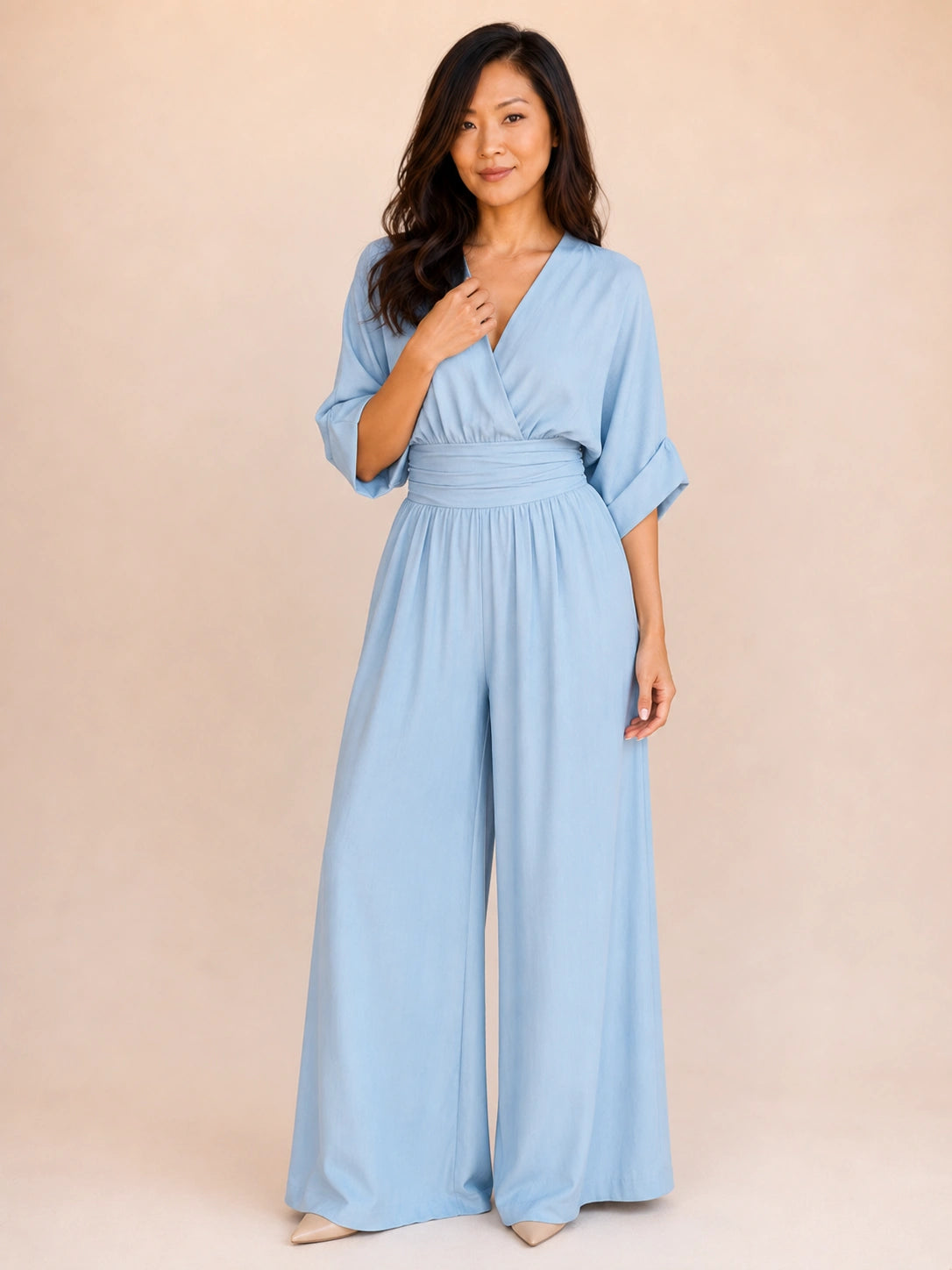 Chatham Wrap Wide-Leg Jumpsuit
