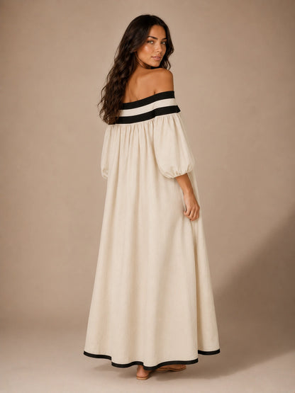 Santorini Off-Shoulder Maxi Dress