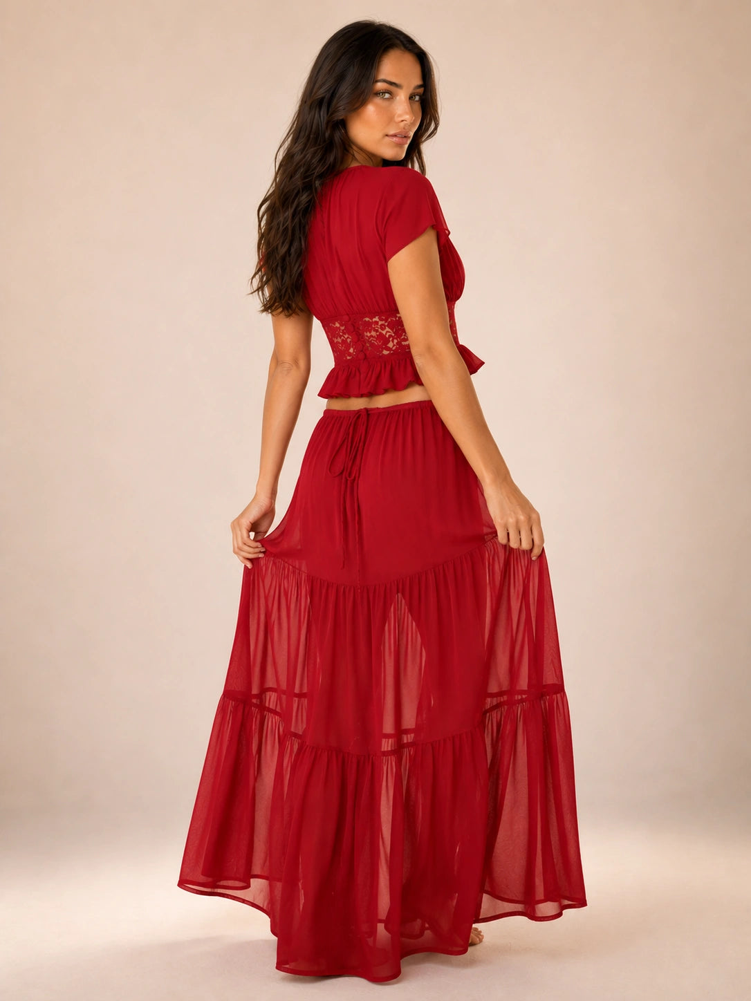 Sedona Lace-Trim Two-Piece Set