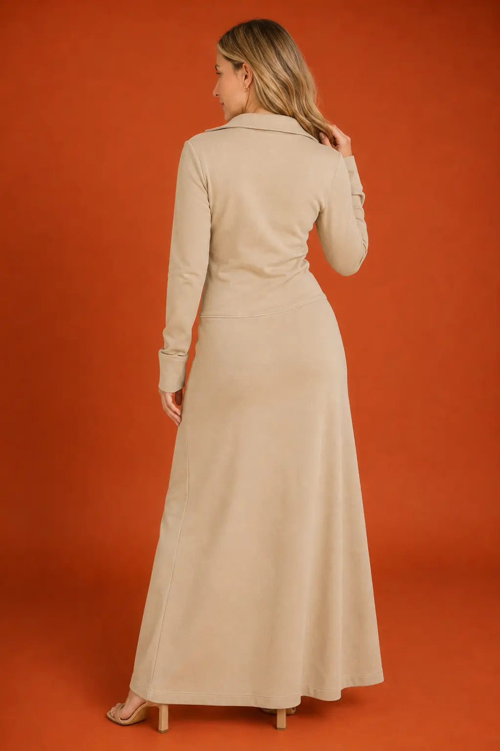 Newport Quarter-Zip Maxi Dress
