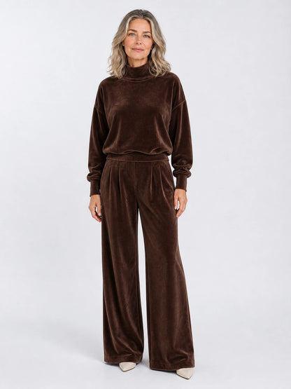 Mendocino Mock-Neck Knit Two-Piece Set