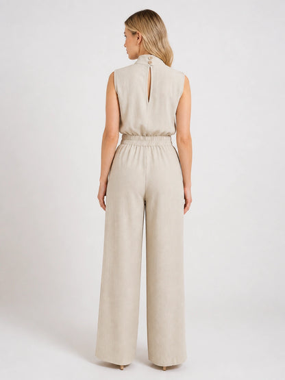Montecito Mock-Neck Wide-Leg Two-Piece Set